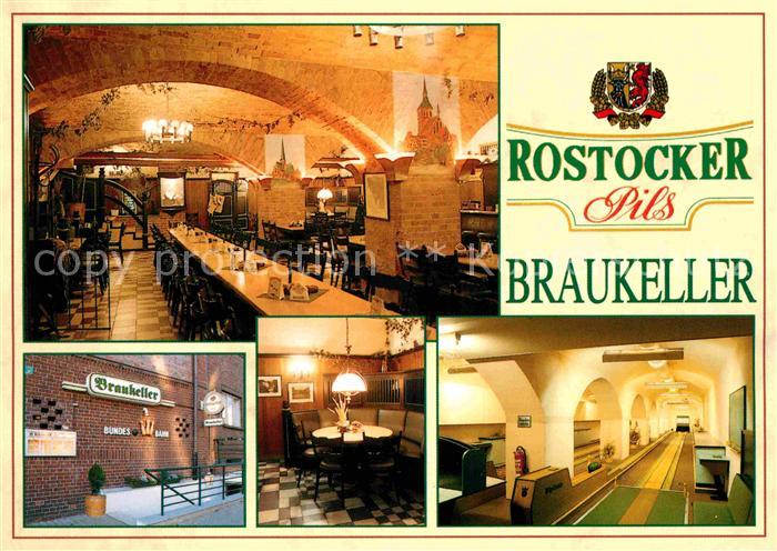 ROSTOCK  CITY Braukeller Rostocker Pils Gaststube Kegelbahn