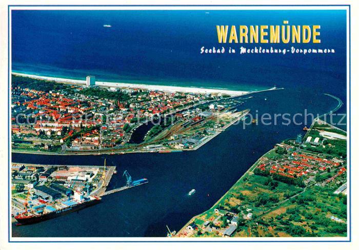 Warnemuende Ostseebad Fliegeraufnahme