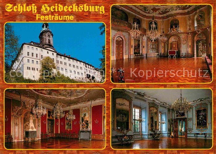Rudolstadt Schloss Heidecksburg Grosser Festsaal Roter Festsaal Gruener Festsaal