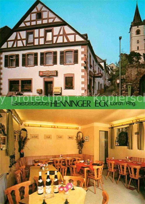 Lorch Rheingau Gaststaette Henninger Eck