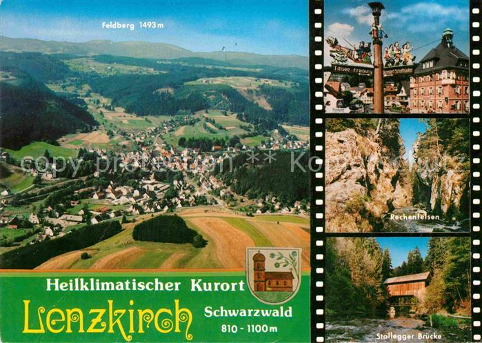 Lenzkirch Hochschwarzwald BW Fliegeraufnahme Feldberg Schwarzwald Wegweiser Rech