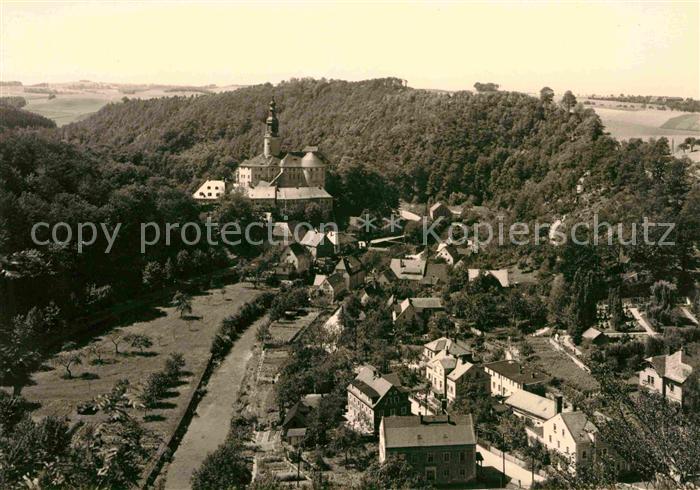 Weesenstein Schloss Blick vom Belvedere