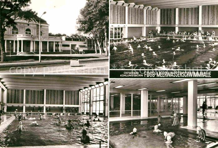 Kuehlungsborn Ostseebad FDGB Meerwasserschwimmhalle