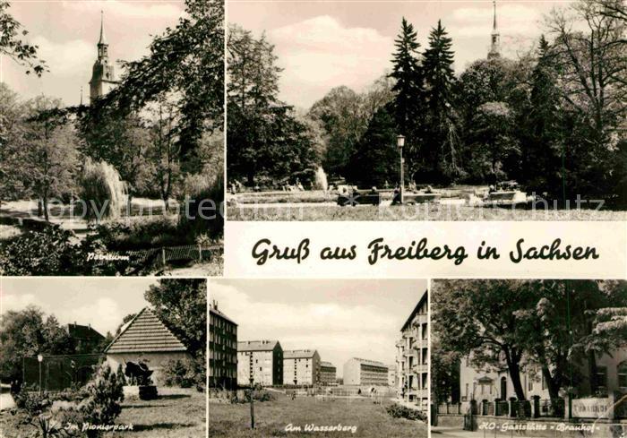 Freiberg Sachsen Petriturm HO Gaststaette Brauhof Am Wesserberg Pionierpark