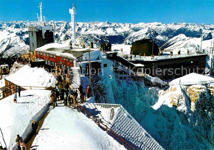 Zugspitze Muenchner Haus Meteorologische Station Fernsicht Alpenpanorama