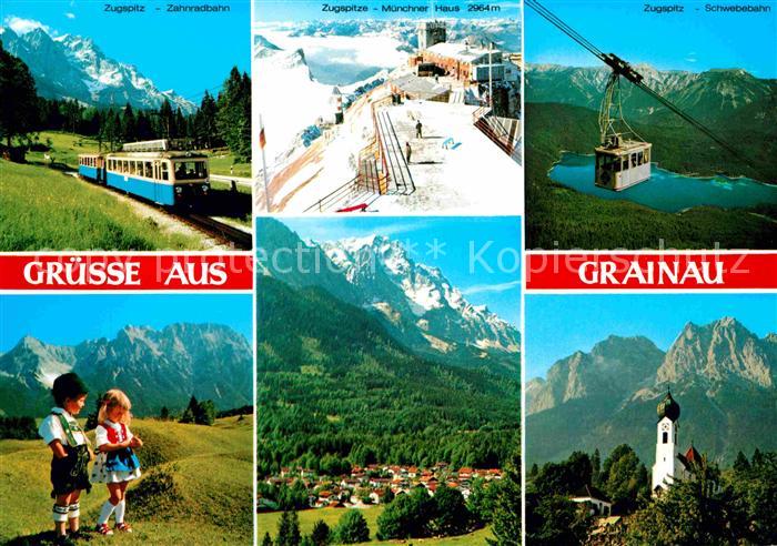 Grainau Zahnradbahn Zugspitze Muenchner Haus Schwebebahn Kinder Trachten Kirche