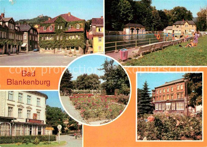 Bad Blankenburg Markt Schwimmbad FDGB Erholungsheim Greifenstein Anlagen Cafe Ce