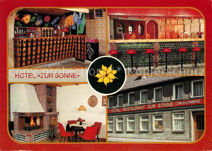 Goldberg Mecklenburg Hotel Zur Sonne Tanzsaal Bar Kaminecke