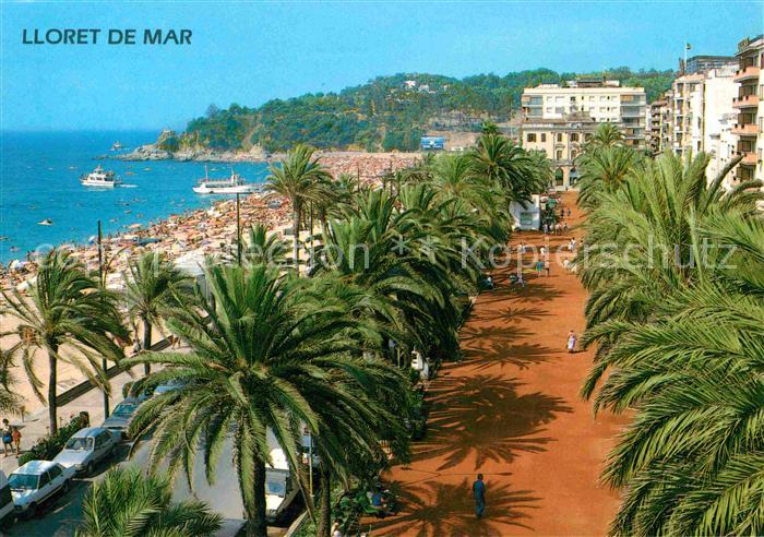 Lloret de Mar Vista del Paseo Jacinto Verdaguer Playa