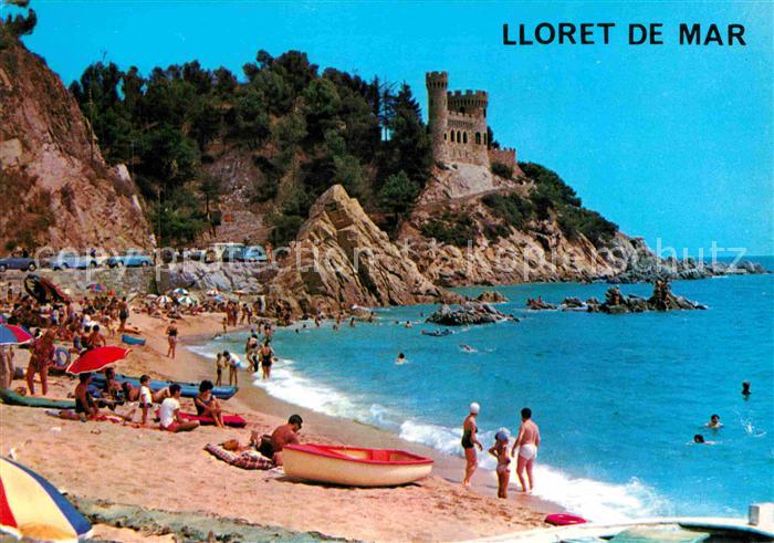 Lloret de Mar Playa Strand Kueste Burgruine