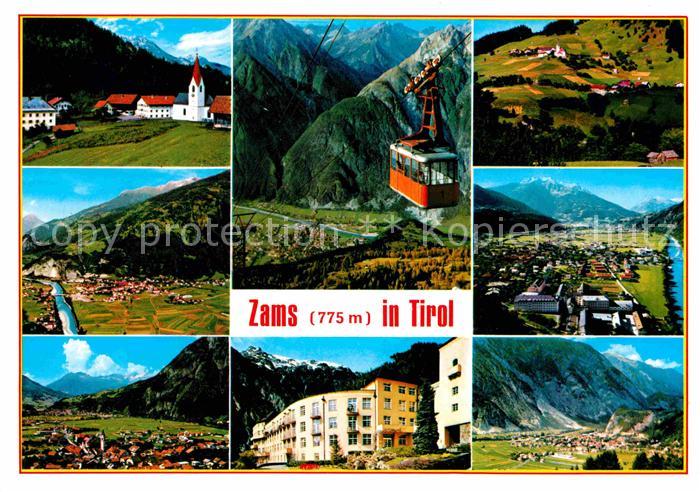 Zams mit Kronburg Alpenpanorama Bergbahn