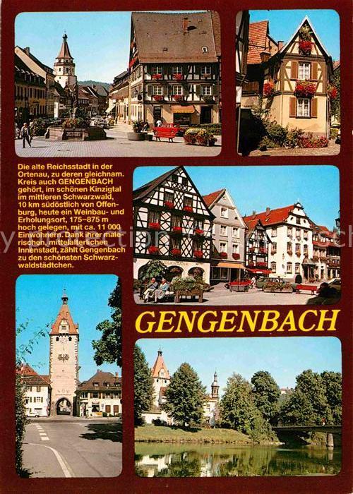Gengenbach Teilansichten Altstadt Fachwerkhaeuser Mittelalterliche Innenstadt