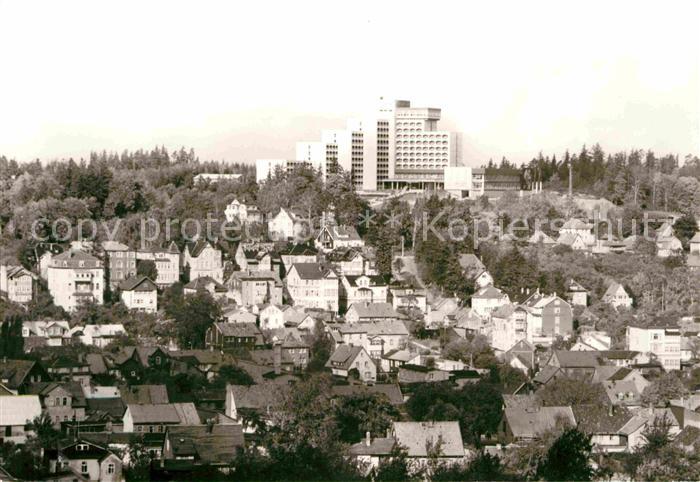 Friedrichroda Ortsansicht mit FDGB Erholungsheim August Bebel