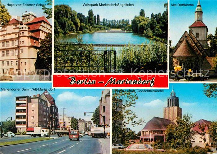 Mariendorf Berlin Hugo von Eckener Strasse Volkspark Segelteich Alte Dorfkirche