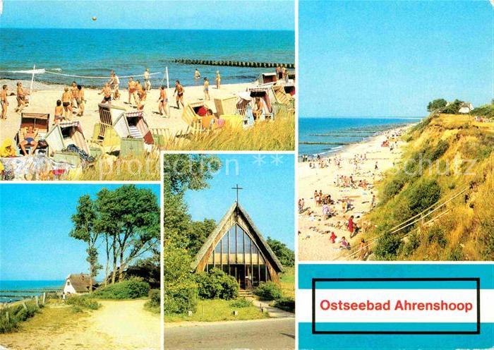 Ahrenshoop Ostseebad Strand Steilkueste Kirche
