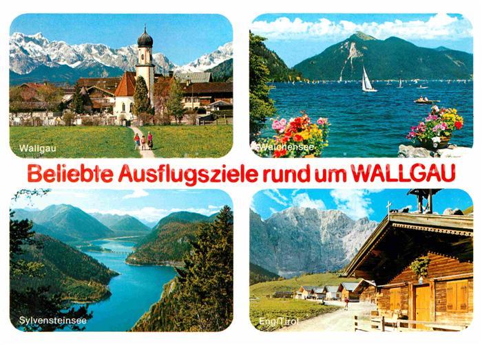 Wallgau Jakobskirche Wettersteingebirge Walchensee Sylvensteinsee Eng Tirol Alpe