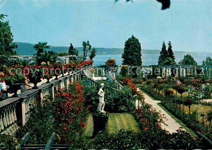 Insel Mainau Rosengarten Statue Seeblick