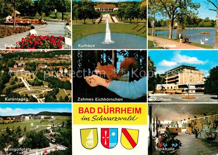 Bad Duerrheim Kurpark Kuranlagen Minigolf Kurhaus Eichhoernchen Salinensee Kurhe