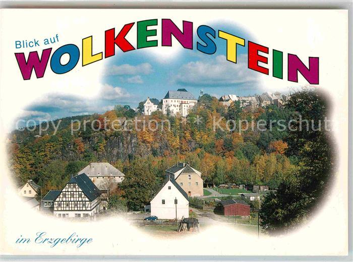 Wolkenstein Erzgebirge Teilansicht Herbststimmung