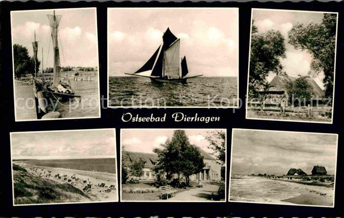 Dierhagen Ostseebad Segelboot Strand Hafen