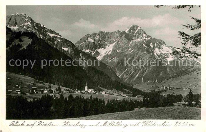 Hirschegg Kleinwalsertal Vorarlberg Mittelberg Widderstein