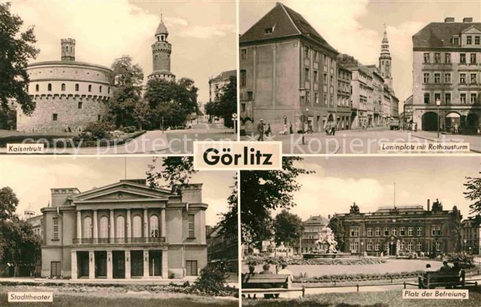 Goerlitz Sachsen Leninplatz Rathausturm Platz der Befreiung Kaisertrutz