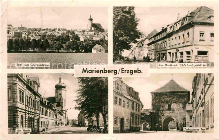 Marienberg Erzgebirge Markt HO-Schnellgaststaette Zschopauer Tor