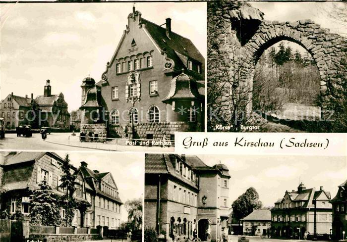 Kirschau Koerse Burgtor Post Rathaus Schule