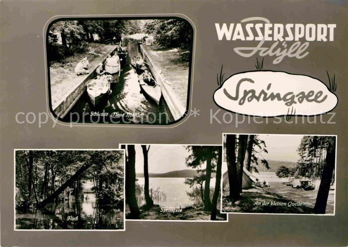 Wendisch Rietz Springsee Schleuse Neue Muehle