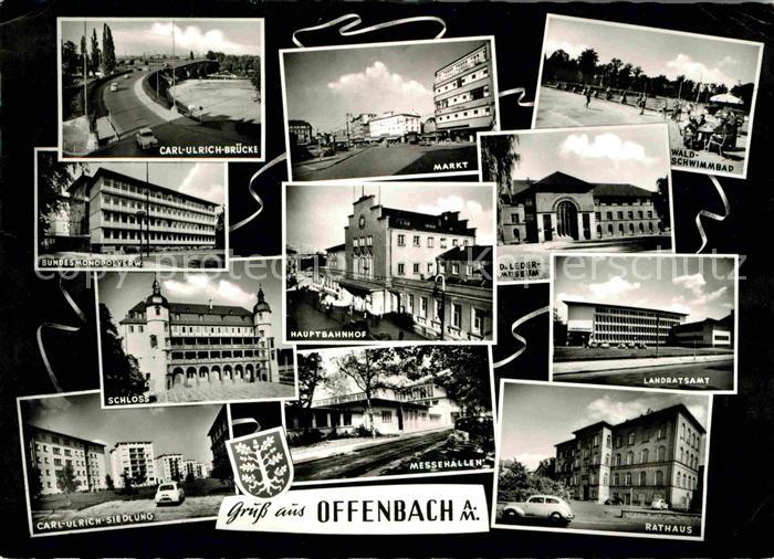 Offenbach Main Landratsamt Rathaus Hauptbahnhof Schloss