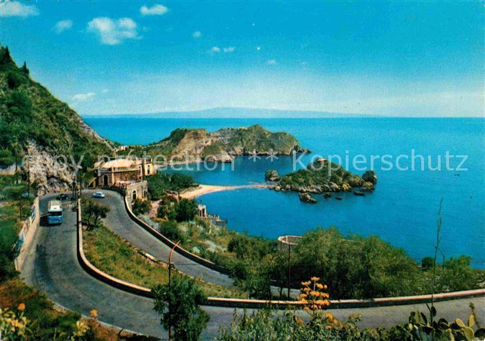 Taormina Sizilien Isola Bella Capo S. Andrea