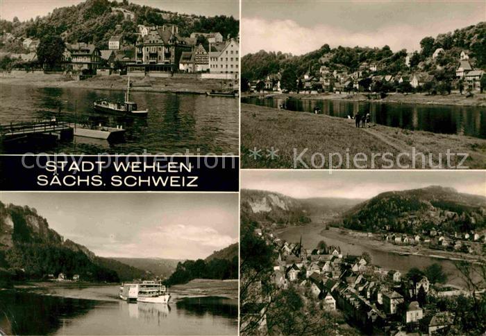 Wehlen Sachsen Faehre Ortsansichten