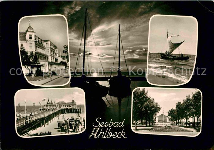 Ahlbeck Ostseebad Segelboot Seebruecke