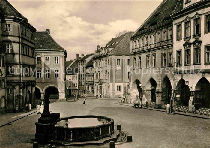 Goerlitz Sachsen Untermarktz Neptunbrunnen