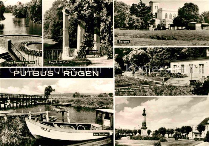 Putbus Ruegen Tierpark Rosengarten Marktplatz Bodden