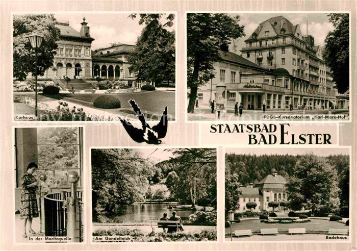 Bad Elster FDGB-Kursanatorium Karl-Marx-Hof Moritzquelle