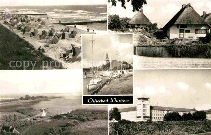 Wustrow Ostseebad Strand Bootshafen Fischerhuetten