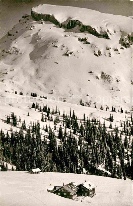 Kleinwalsertal Skigebiet Schwarzwasserhuette Hoch Ifen