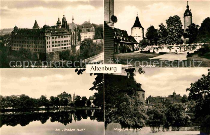 Altenburg Naumburg Schlosshof Magdalenenstift Grossen Teich