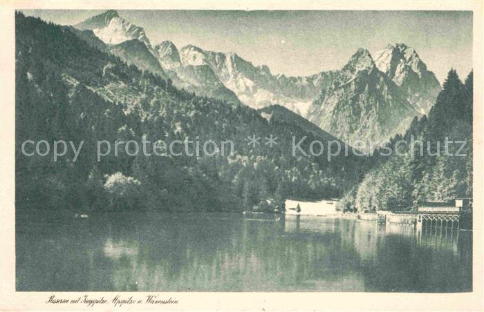 Riessersee Zugspitze Waxenstein