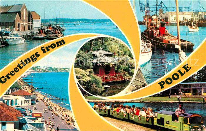 Poole Dorset Hafen Strand Parkeisenbahn