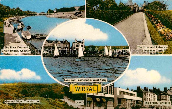 Wirral United Kingdom River Dee Chain Bridge Chester Leasowe Castle Thurstaston