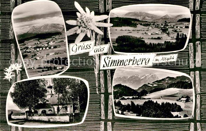 Simmerberg Kirche Panorama Allgaeu