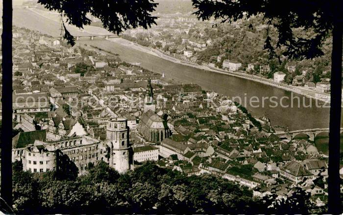 Heidelberg Neckar Schloss Stadtansicht
