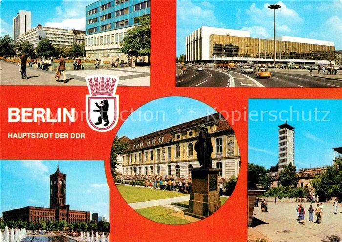 BERLIN  CITY Lindencorso Interhotel Unter den Linden Rathaus Palast der Republik