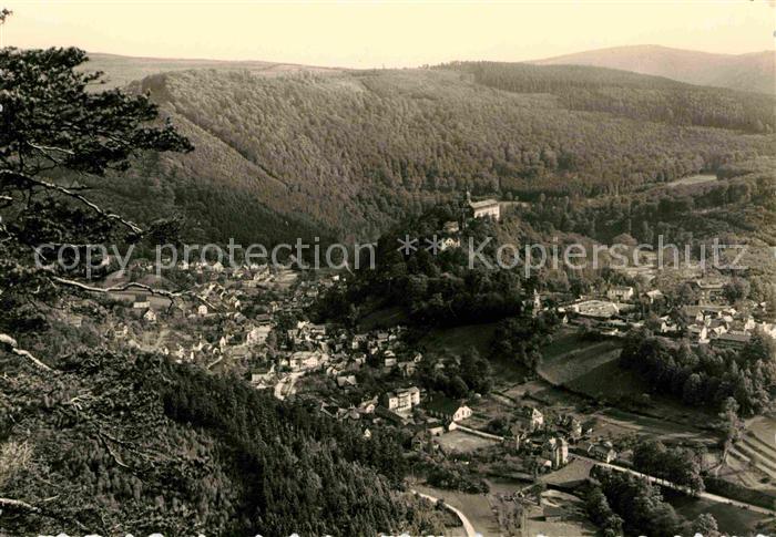 Schwarzburg Thueringer Wald Trippsteinblick