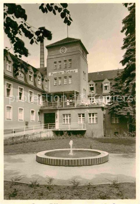 Wilsnack Bad Puschkin Kurhaus Brunnen