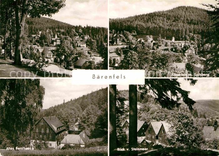 Baerenfels Erzgebirge Steinmeier Forsthaus Spitzberg