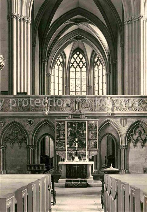 Meissen Elbe Sachsen Dom Lettner Ostchor Altar