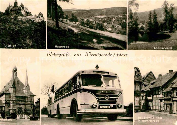 Autobus Omnibus Wernigerode Rathaus Schloss Christianental